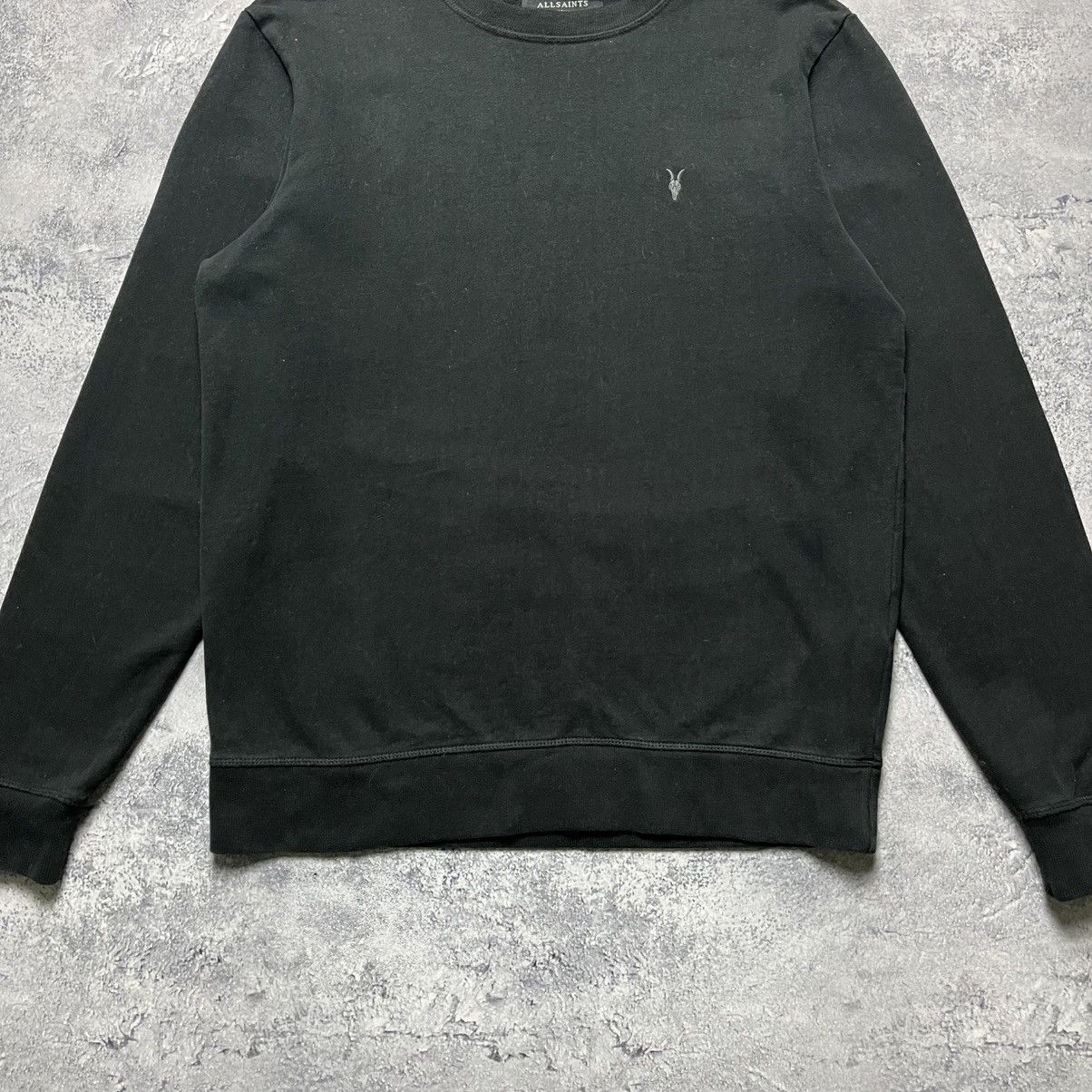 Allsaints Vintage Allsaints Basic Black Sweatshirt Streetwear Y2K Size US S / EU 44-46 / 1 - 3 Thumbnail
