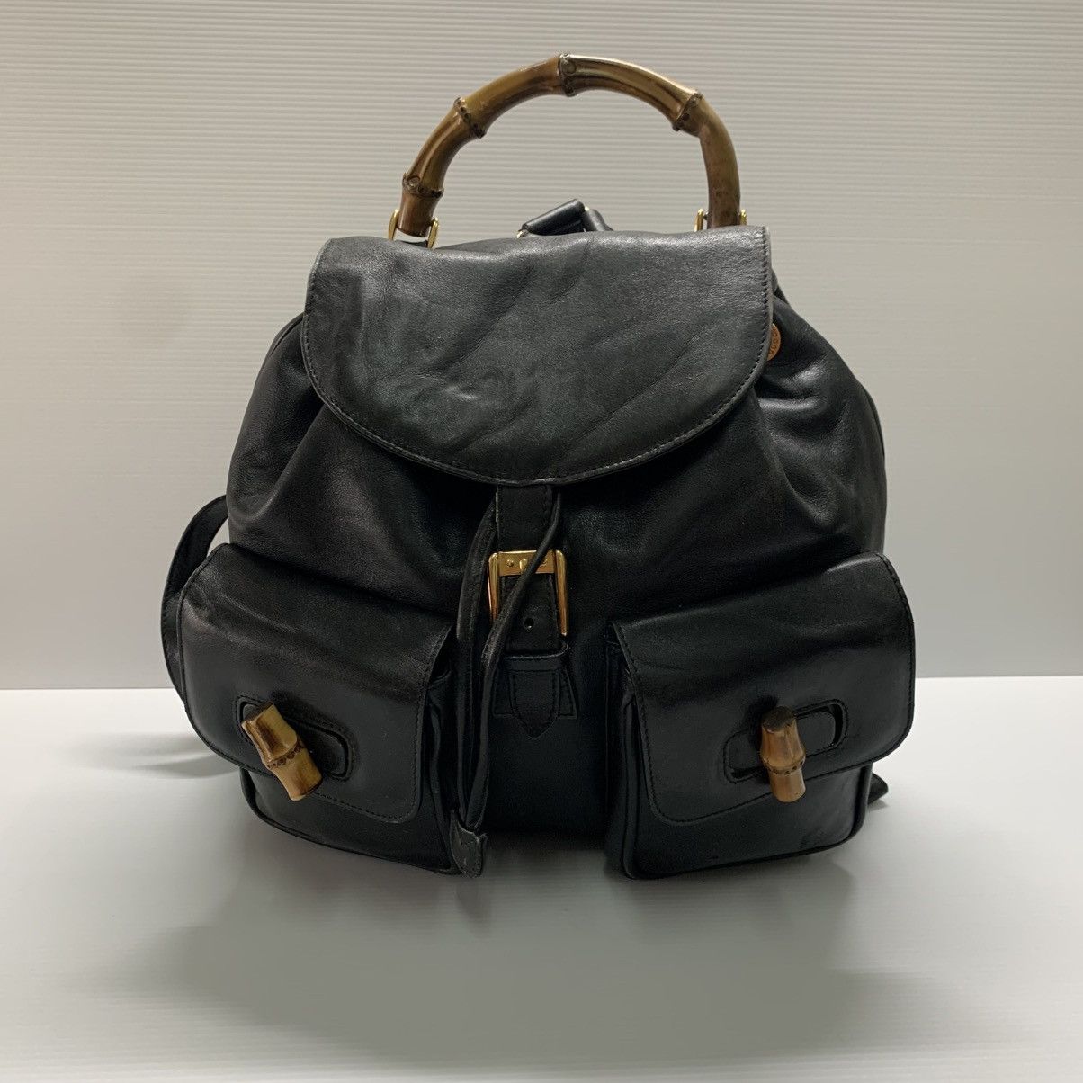 Gucci Gucci Bamboo Leather Backpack Size ONE SIZE - 5 Thumbnail