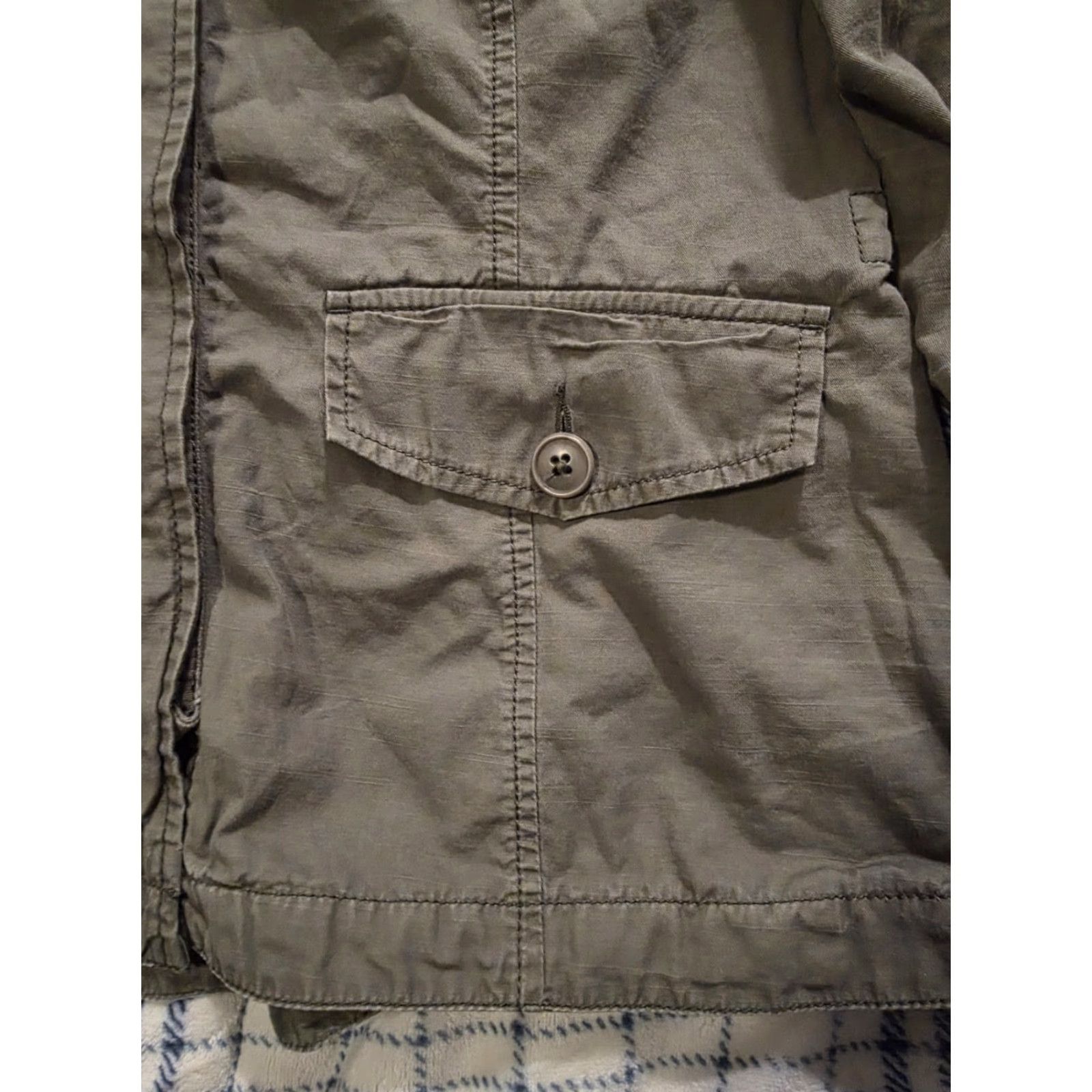 Abercrombie & Fitch Abercrombie & Fitch Women's Military Style Army Field Jacket Green Size Large Size L / US 10 / IT 46 - 6 Thumbnail