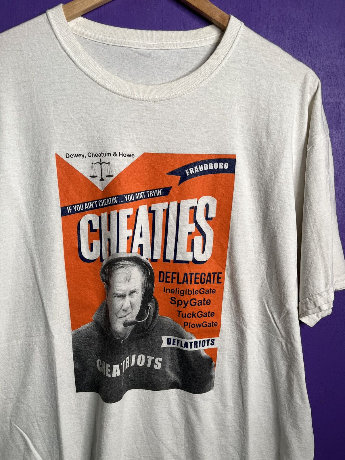 NFL × Vintage Vintage New England patriots bill bellicheck cheaties tee Size US XL / EU 56 / 4 - 3 Thumbnail