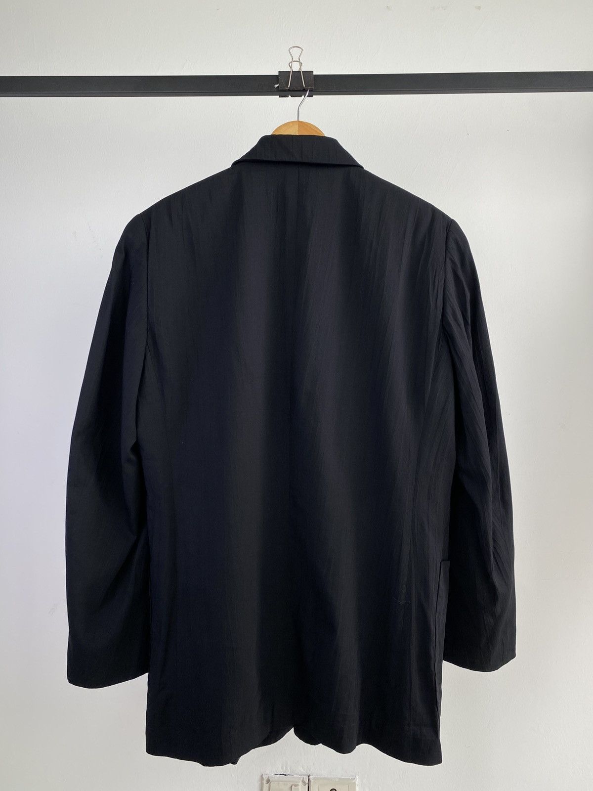 Japanese Brand 2000’s Kazukata Kato Rayon Blend Tripe Button Jacket Size US L / EU 52-54 / 3 - 5 Thumbnail