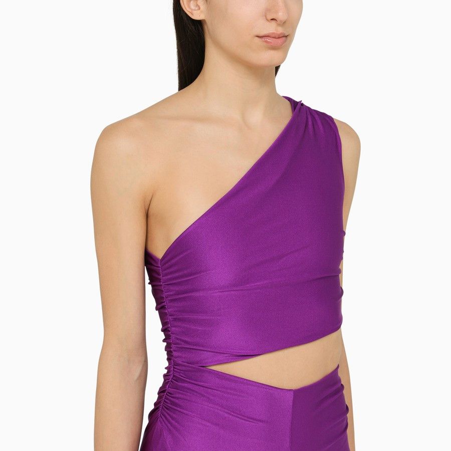 THE ANDAMANE o1d2blof1024 Close-Fitting Jumpsuit In Purple Size 26" / US 2 / IT 38 - 4 Thumbnail