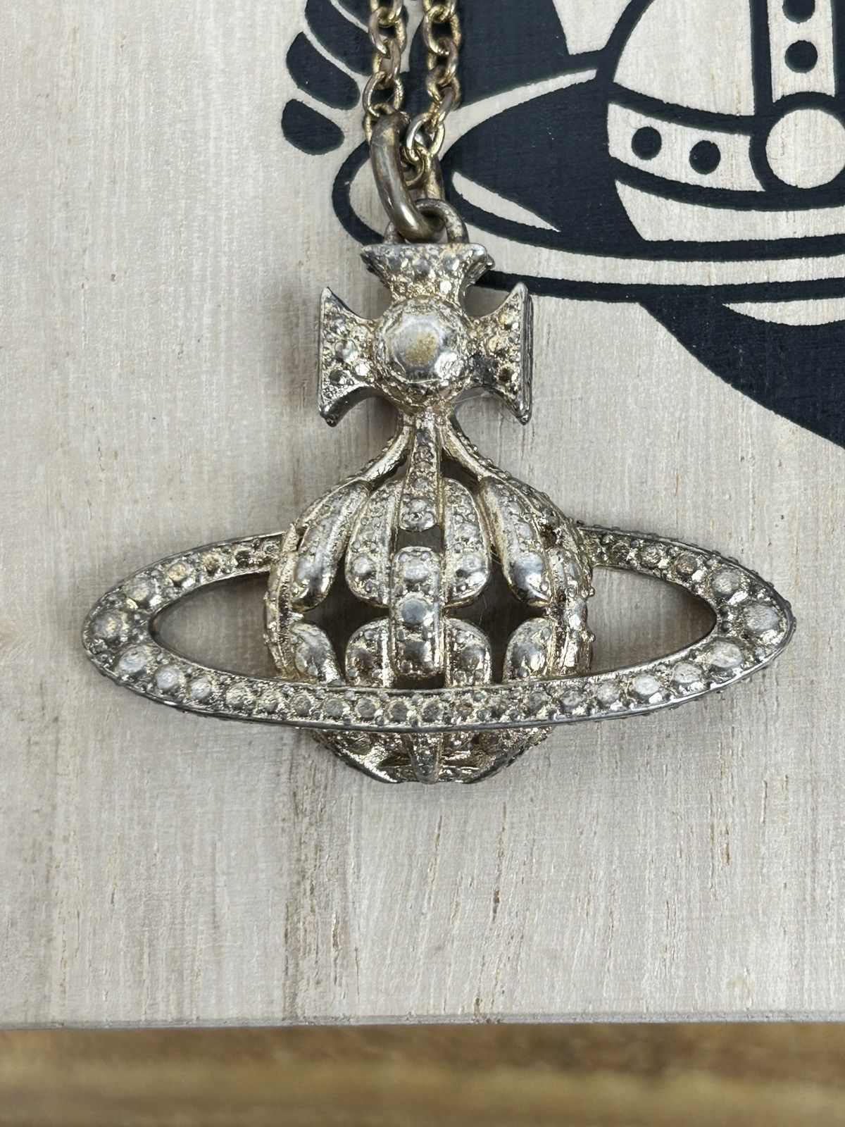 Vivienne Westwood Vintage Vivienne Westwood Chain Orb Pendant Necklace Size ONE SIZE - 1 Thumbnail