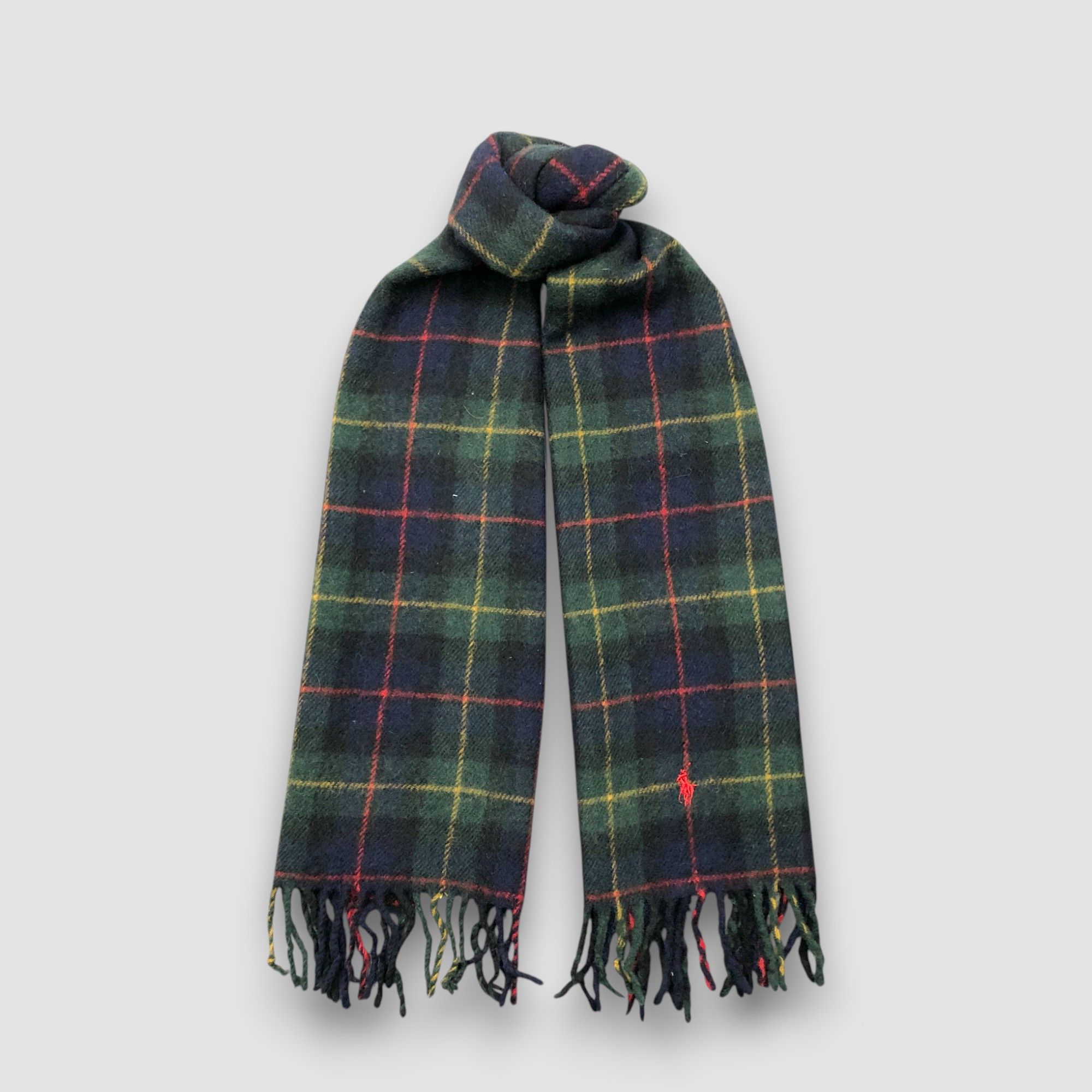 Polo Ralph Lauren Vintage Polo Ralph Lauren Scarf Muffler Wool Scarves Size ONE SIZE - 1 Thumbnail