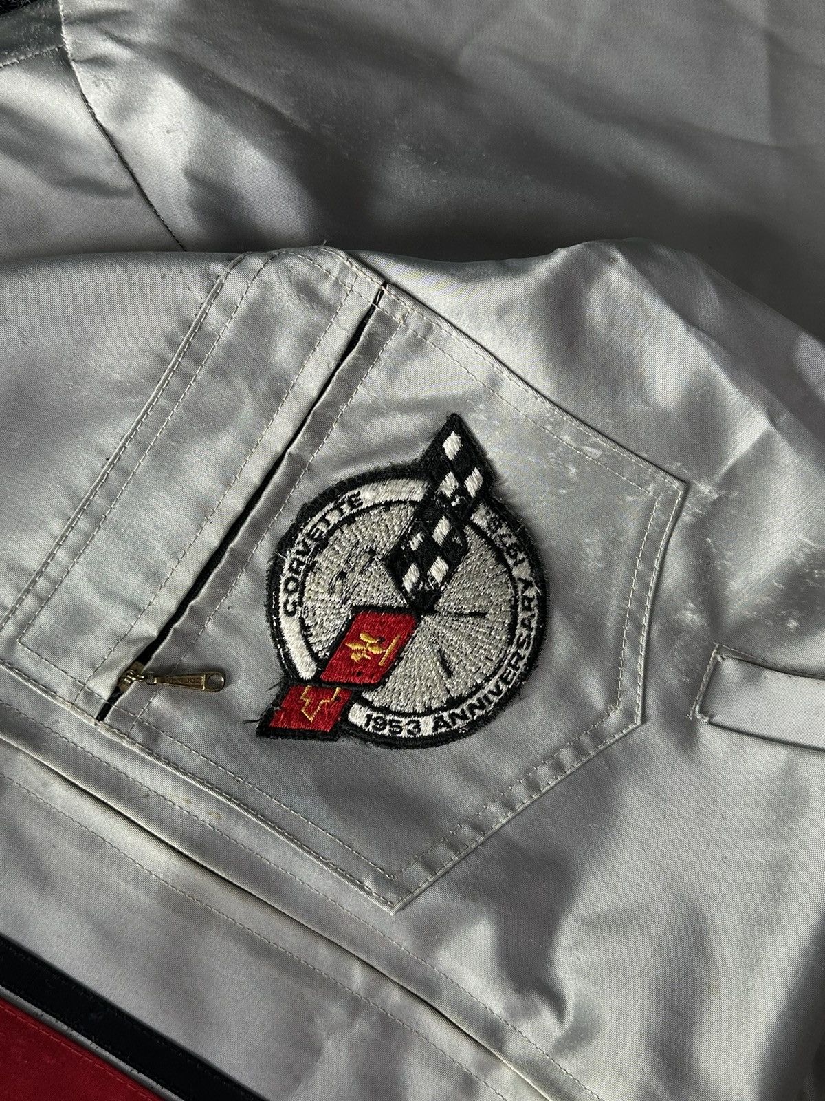 Chevrolet × Vintage VTG 70’s Corvette Racing Jacket TOM BIGELOW Made In USA RARE Size US M / EU 48-50 / 2 - 4 Thumbnail