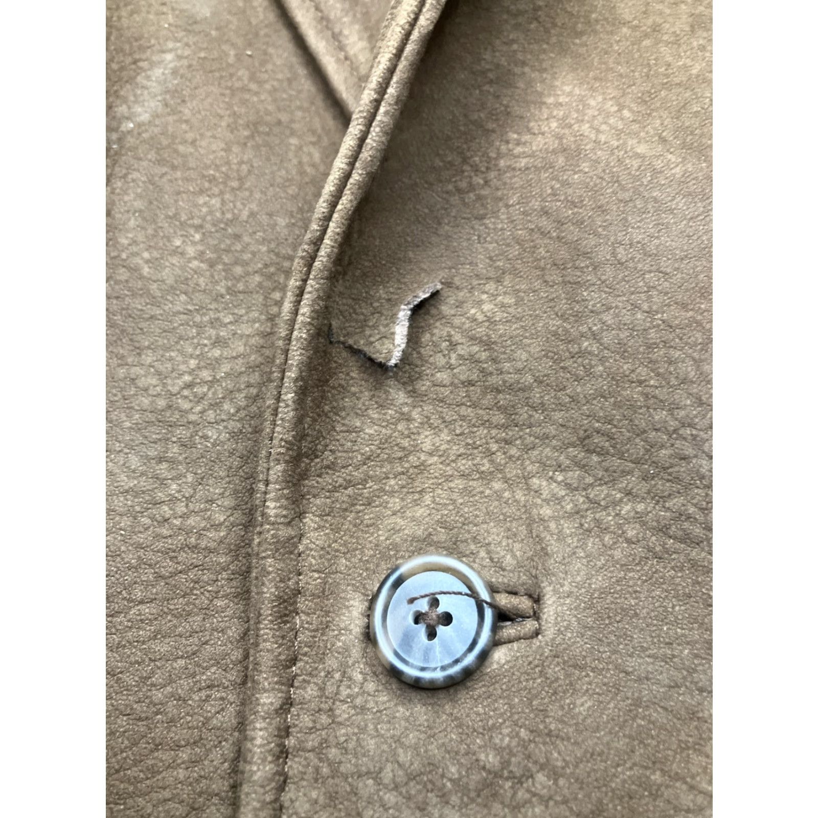 VINTAGE The Territory Ahead Blazer Jacket XL Brown Leather 3 Button Sports Mens