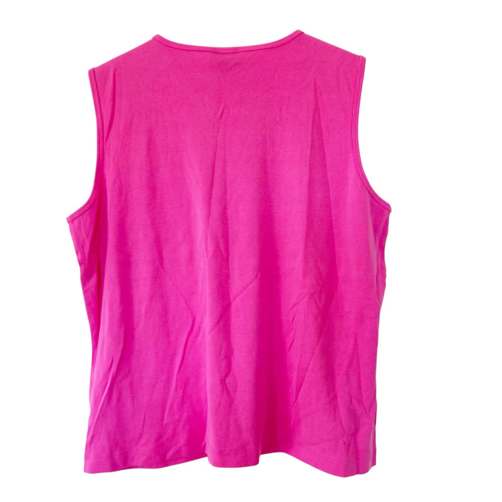 Lands' End Lands End Pink Cotton Tank Top Sz XL Size XL / US 12-14 / IT 48-50 - 4 Thumbnail