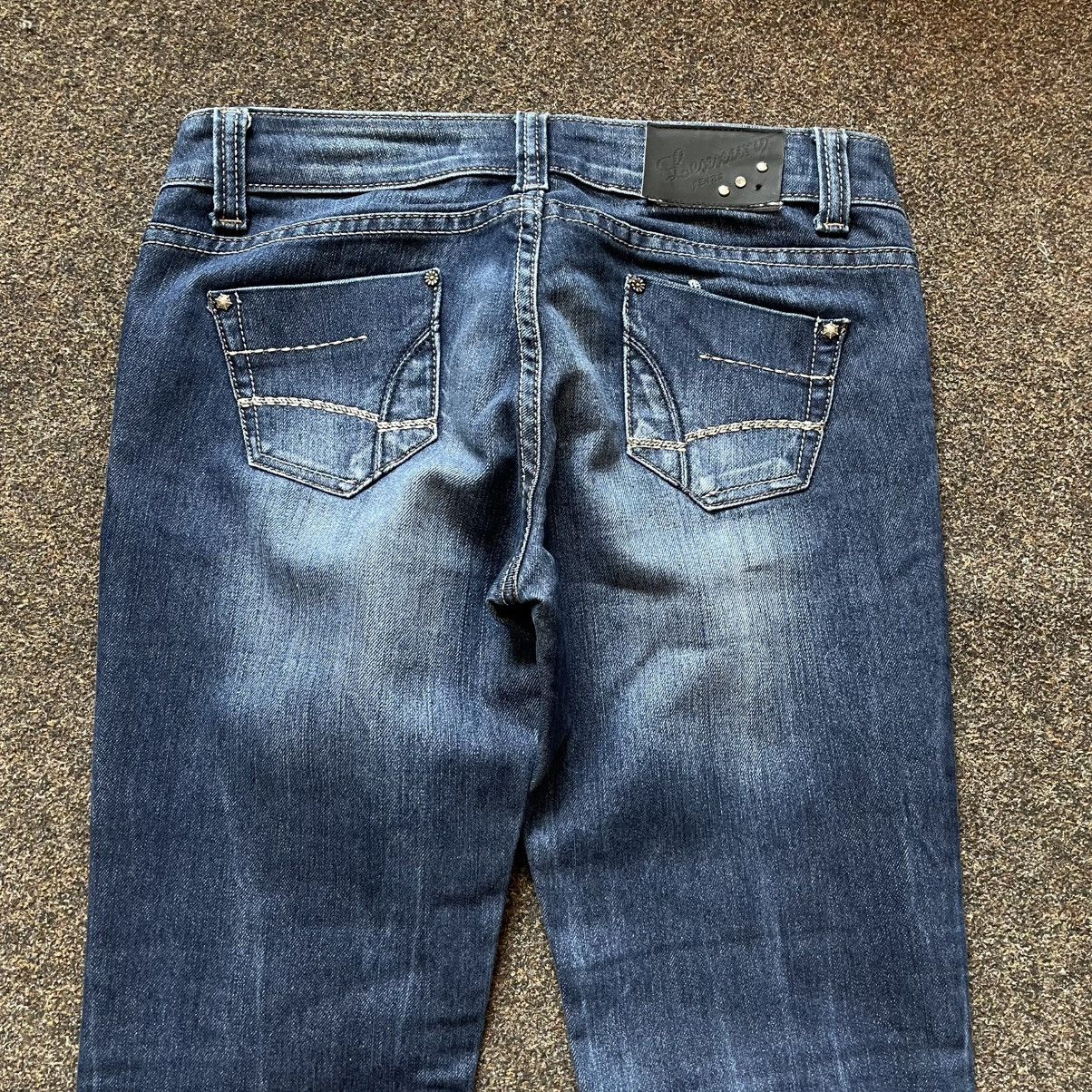 Vintage Y2K Vintage Flared Bootcut Jeans Thrashed Fade Streetwear 30 Size 30" / US 8 / IT 44 - 5 Thumbnail