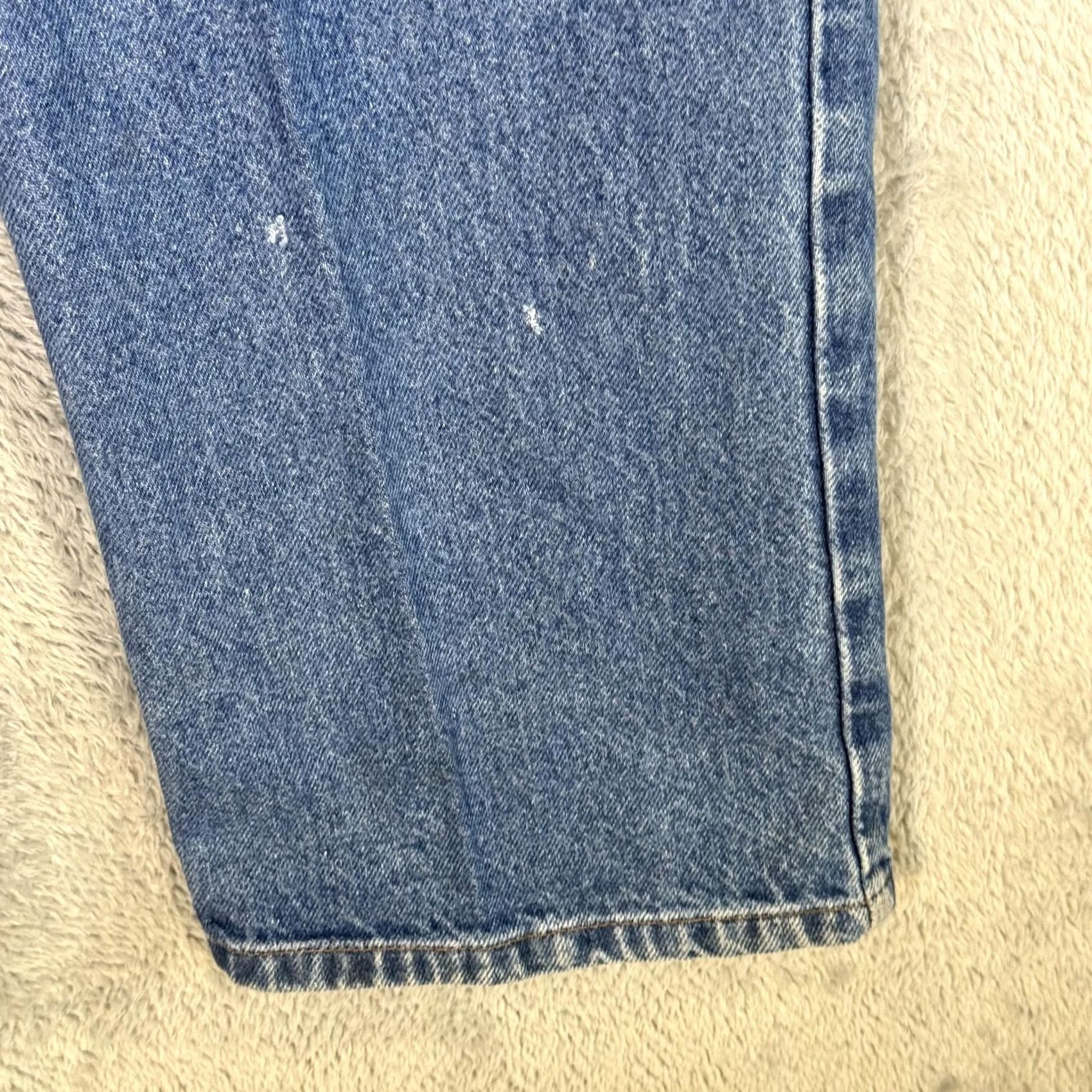 Carhartt Carhartt Jeans Mens 40x32 Blue Relaxed Fit Denim Straight Leg Workwear Pants Size US 40 / EU 56 - 3 Thumbnail