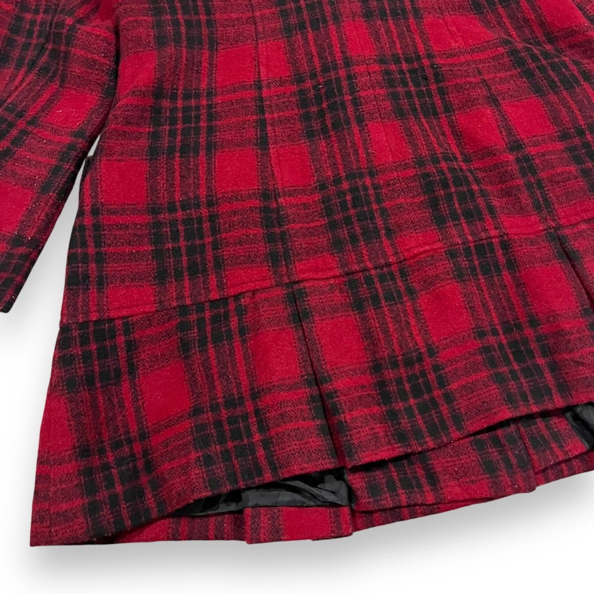 If Six Was Nine × Japanese Brand × Le Grande Bleu (L.G.B.) 🇯🇵 JAPANESE BRAND TARTAN WOOL PEACOAT Size L / US 10 / IT 46 - 15 Thumbnail