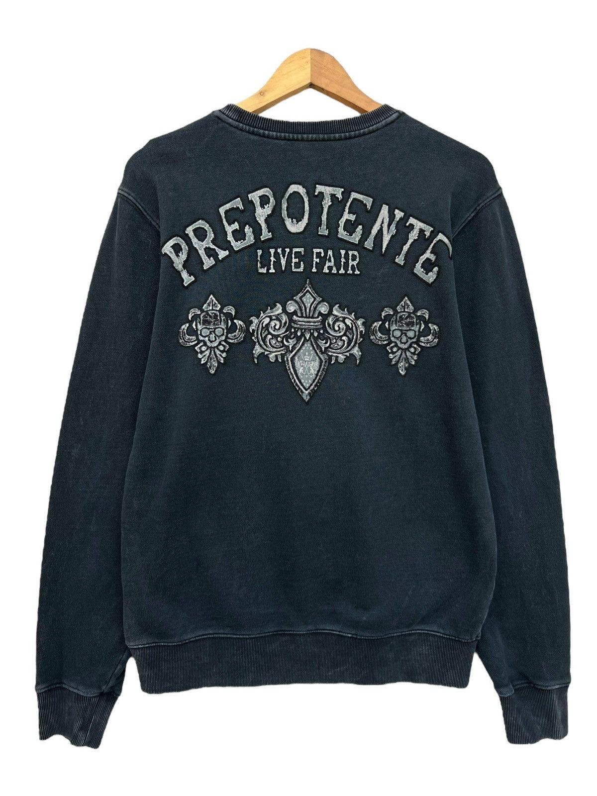 Japanese Brand Eagle Wings Patch Punk Gothic Punk Sweatshirt Size US M / EU 48-50 / 2 - 3 Thumbnail