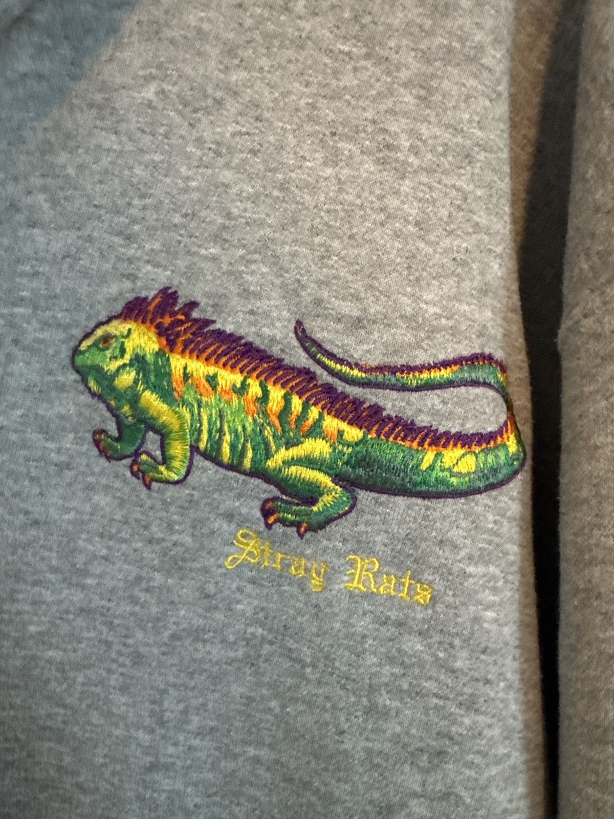 Stray Rats Stray Rats Iguana Quarter Zip Sweatshirt Grey Size US XL / EU 56 / 4 - 3 Thumbnail