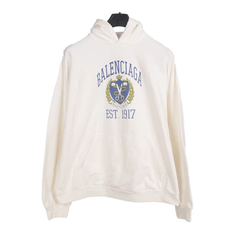 Balenciaga Balenciaga Letter Logo print hooded long sleeve sweatshirt Size US M / EU 48-50 / 2 - 1 Thumbnail
