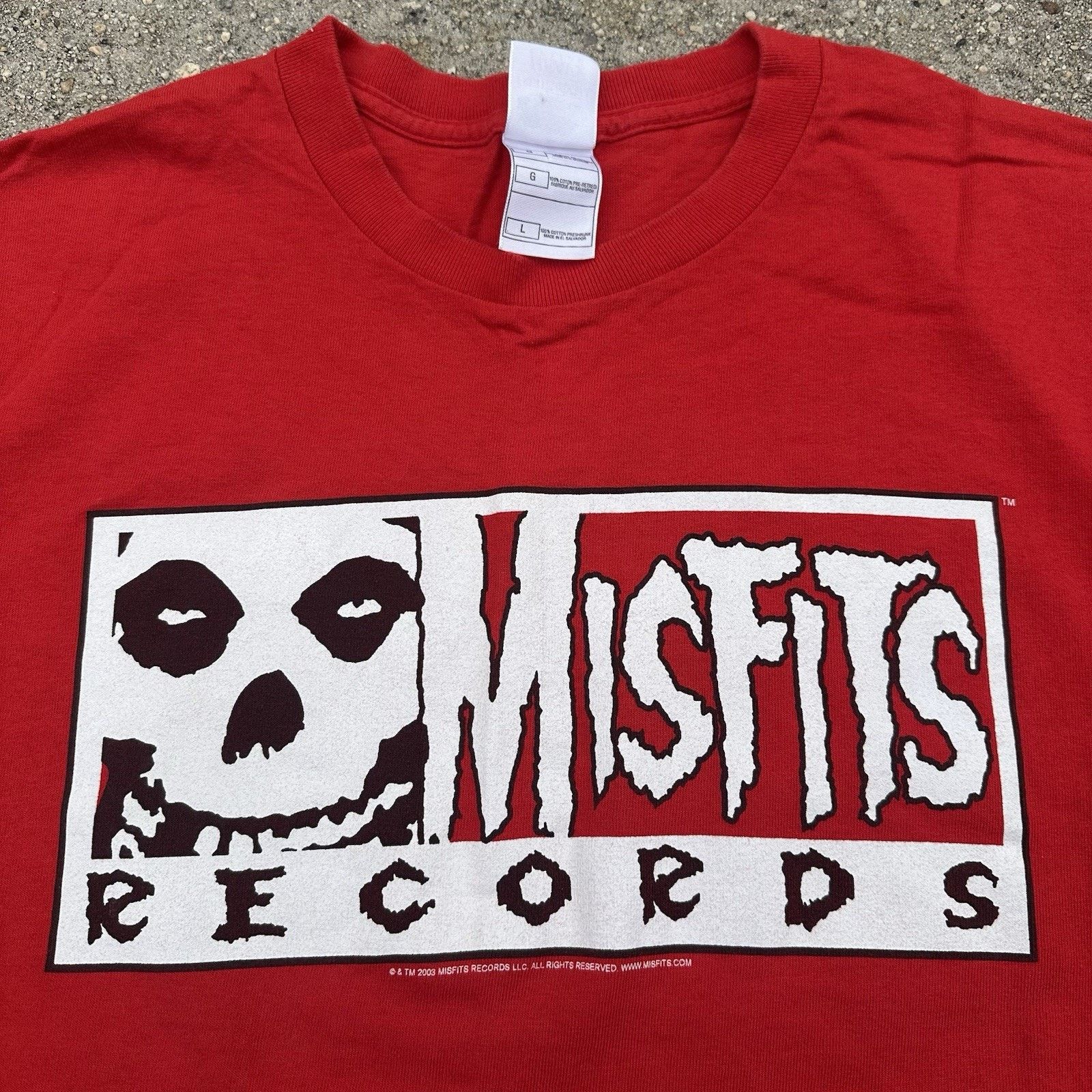 Vintage 2003 Misfits Record Hi-Fi Scary-O-Phonic Sound Tee