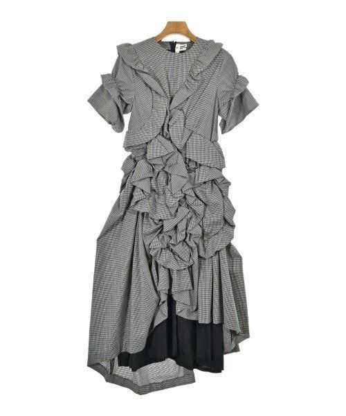 Comme des Garcons Black retro houndstooth design dress