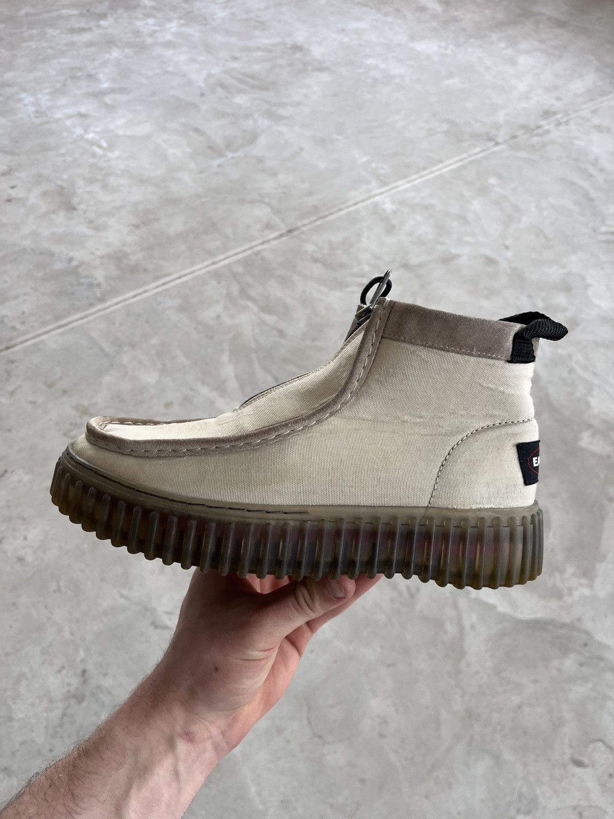 Clarks Rare Clarks Eastpak Beige Zip Off Ankle Boots Shoes Torhill Size US 10 / EU 43 - 2 Thumbnail
