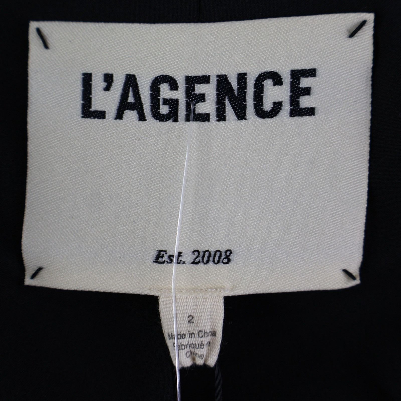 L'AGENCE L'AGENCE Sheila Velvet Tux Blazer Women 2 Silk Blend Holiday Size XS / US 0-2 / IT 36-38 - 2 Thumbnail