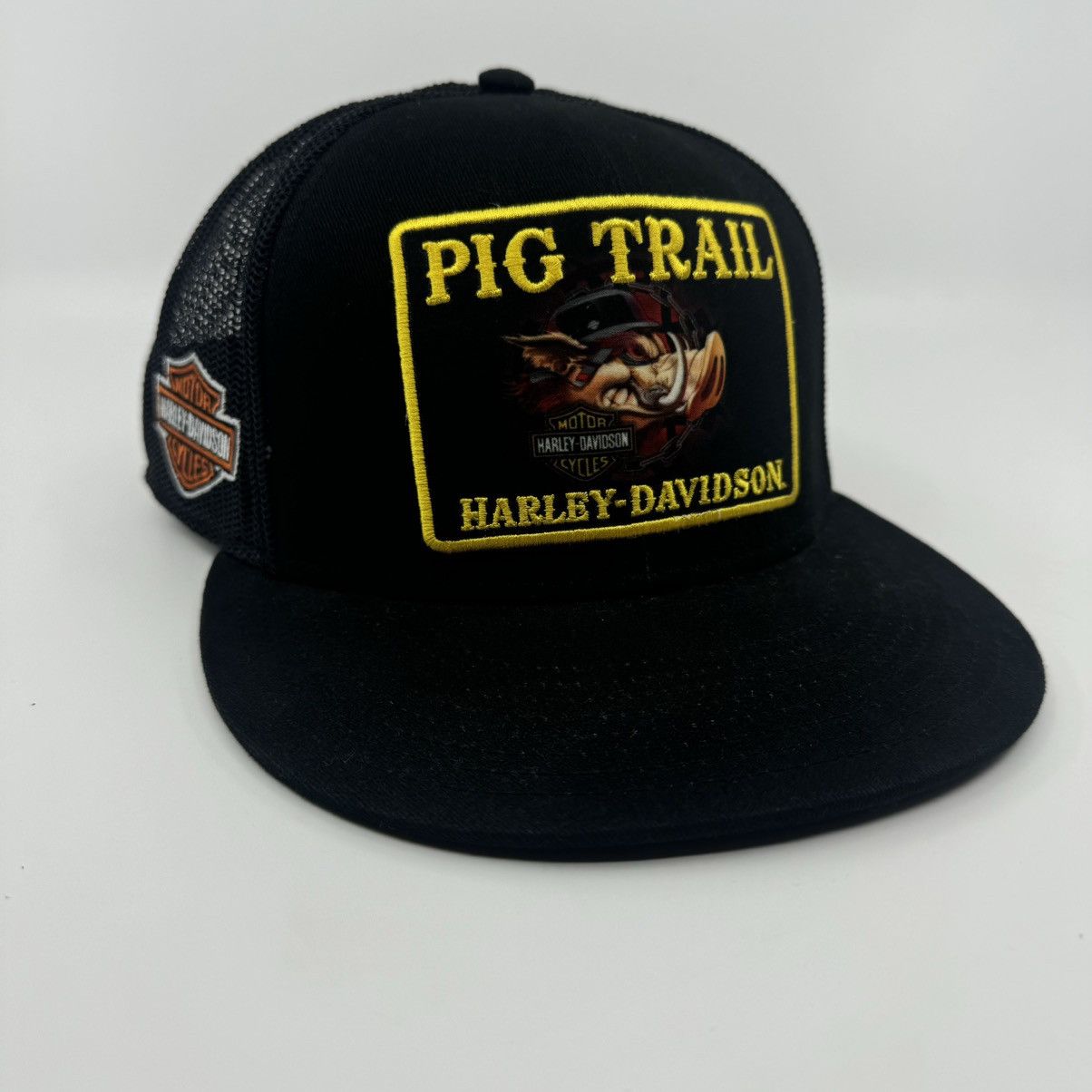 Harley Davidson Harley Davidson Arkansas Pig Trail Big Patch Trucker Hat Size ONE SIZE - 1 Thumbnail