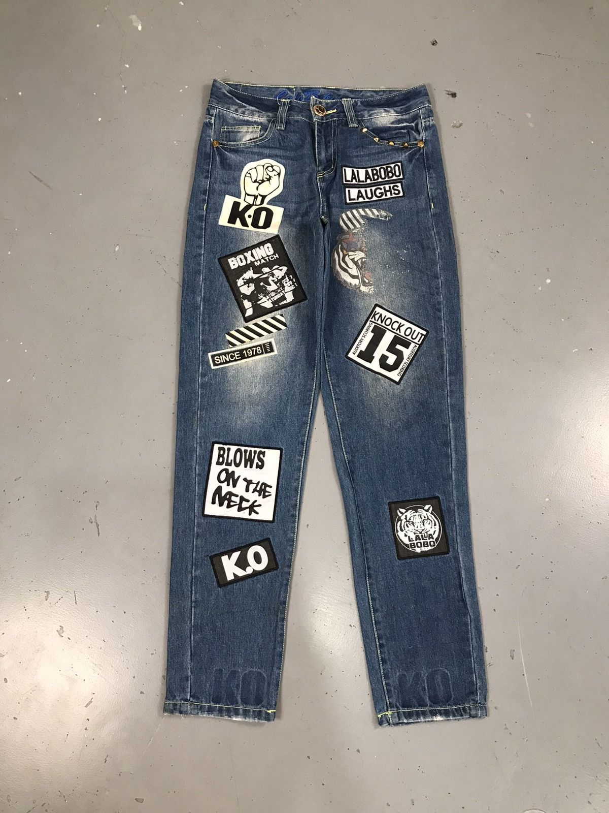 Vintage Vintage lalabobo multiple patch work denim Size US 30 / EU 46 - 2 Thumbnail