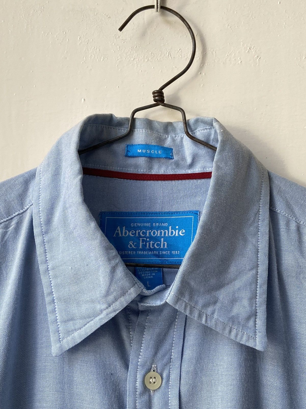 Abercrombie & Fitch ABERCROMBIE & FITCH Blue Shirt Size US L / EU 52-54 / 3 - 5 Thumbnail