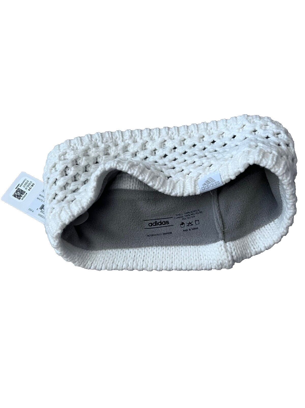 Adidas Adidas IQ5591 Knit Crestline Headband White Size ONE SIZE - 2 Thumbnail