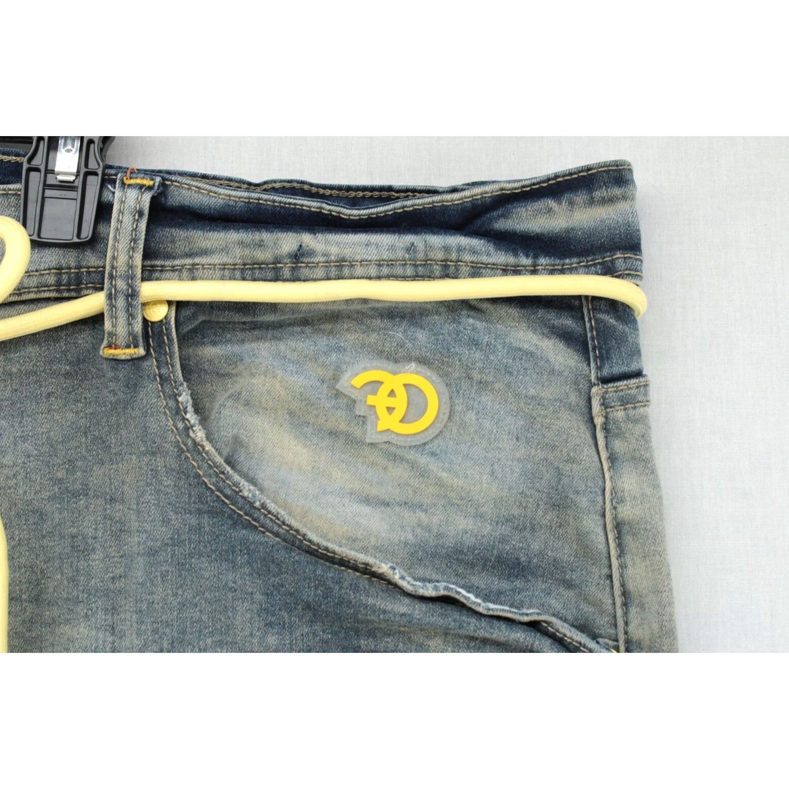 Vintage Frost Jeans Mens 54X33 Light Blue Gorpcore Grunge Distressed 5-Pocket Denim Regular Straight Big & Tall 54 Mens Jeans Size US 38 / EU 54 - 4 Thumbnail