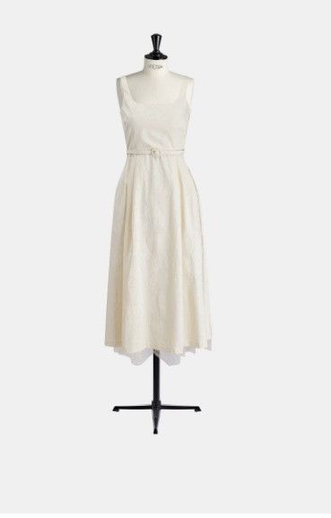 Dior o1w1db10924 Jardin Botanique Cotton Dress in Ecru Size XL / US 12-14 / IT 48-50 - 1 Thumbnail