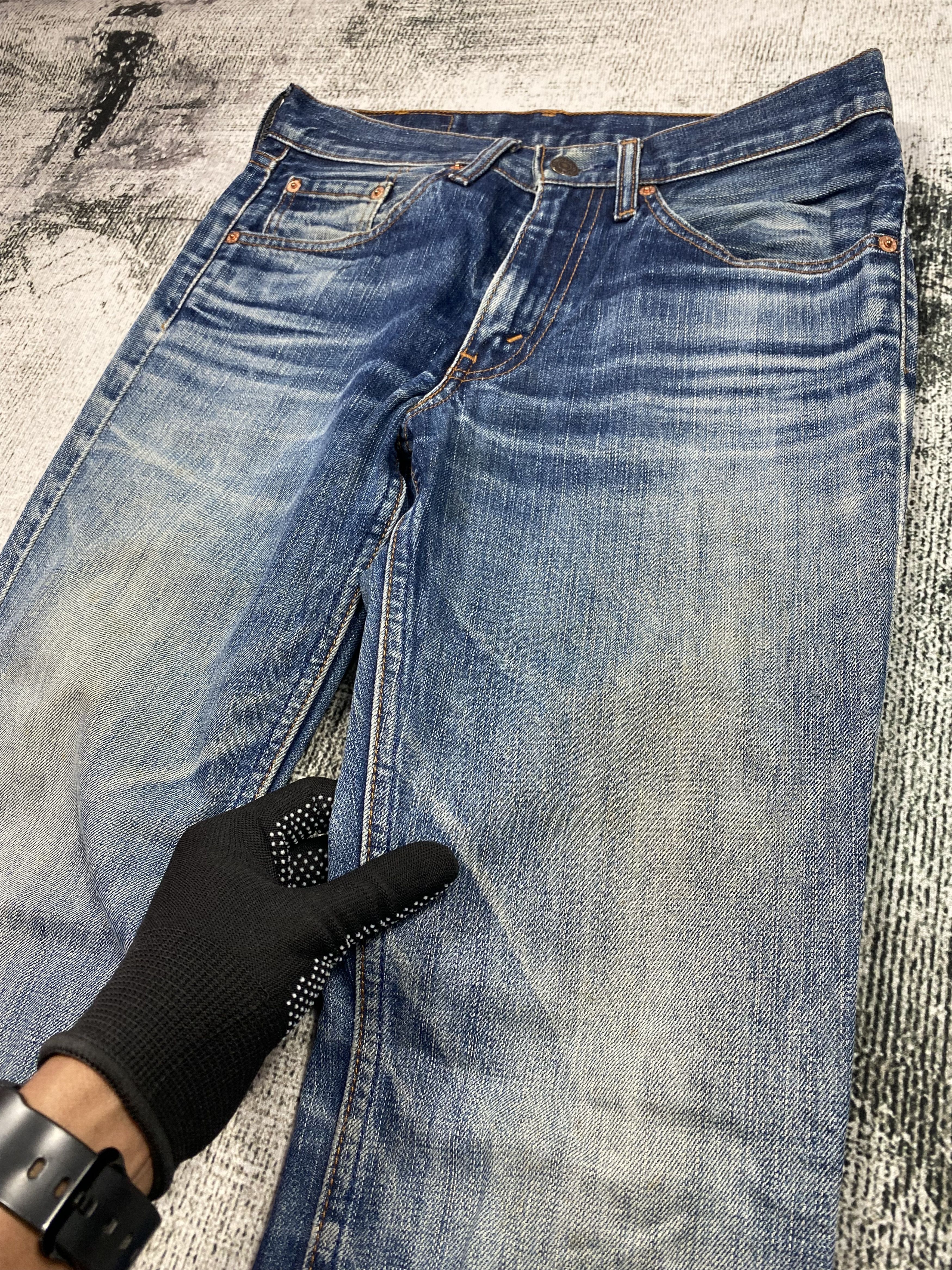 Levi's SICKS💥 517 Jeans Bootcut Blue Distressed Vintage Size US 29 - 6 Thumbnail