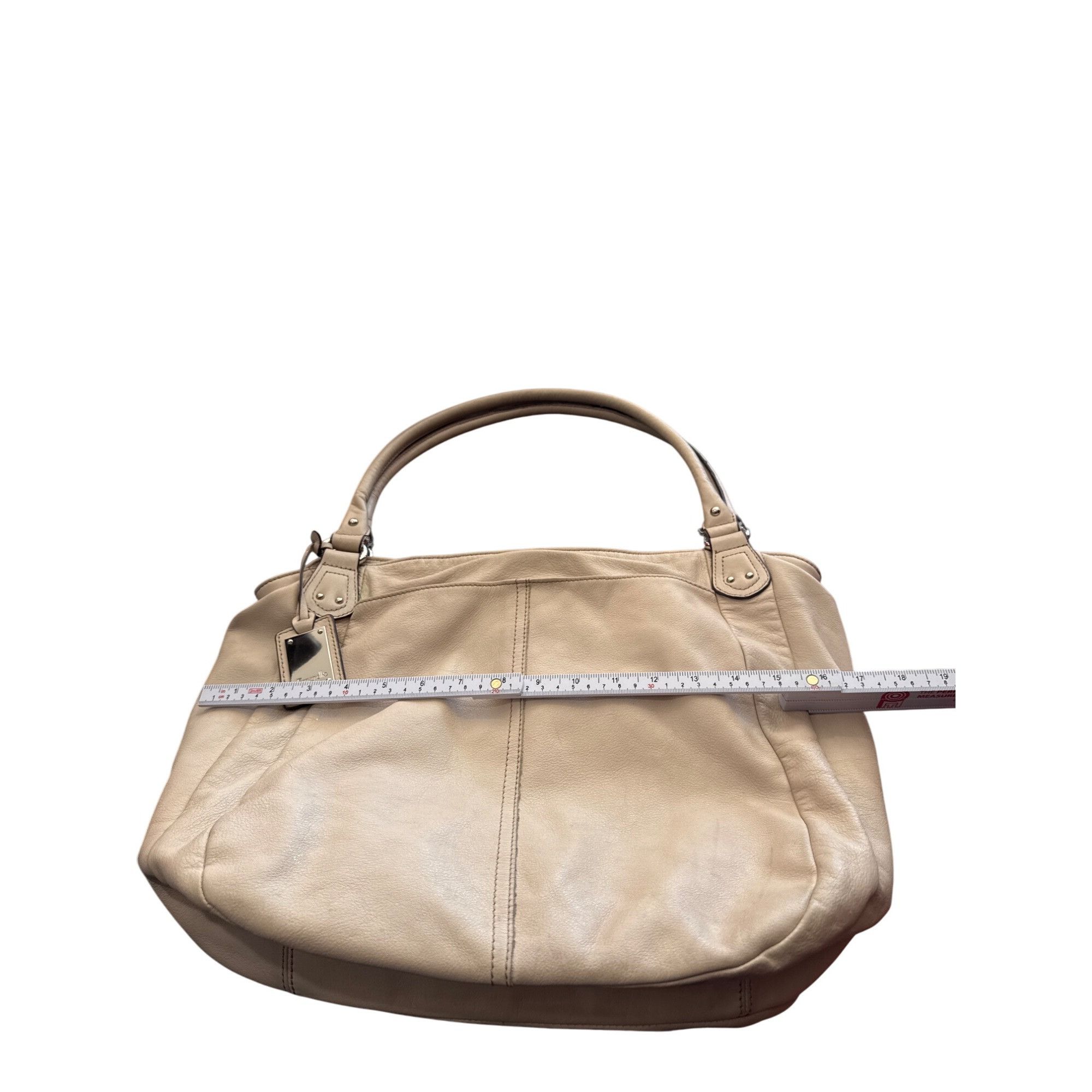 Designer Tignanello Womens Leather Cream Tote Handbag SKU CS8032/J622 Size ONE SIZE - 8 Thumbnail