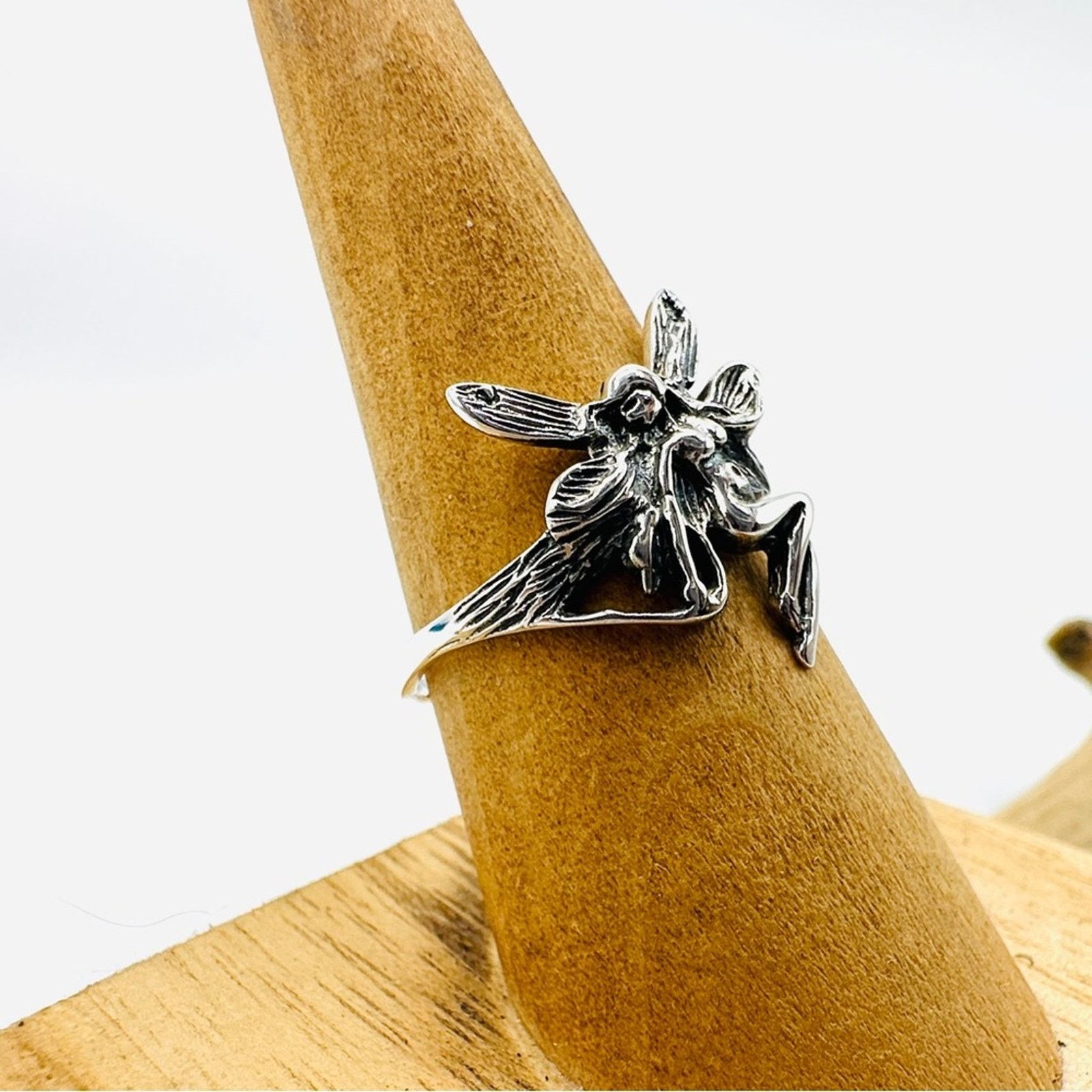 The Unbranded Brand Fairy Sterling Silver Ring Size ONE SIZE - 4 Thumbnail