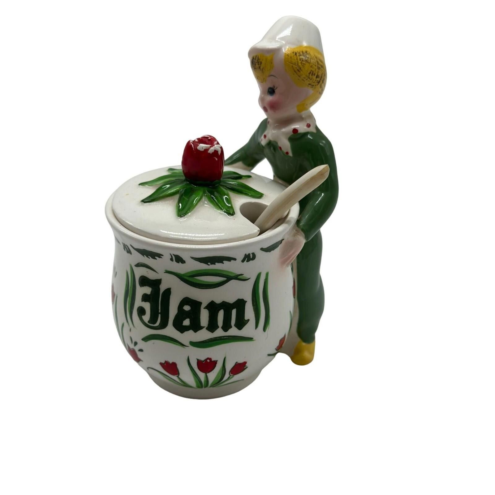 Yohan Serfaty Vintage Yona Shafford Tulip Tyme Dutch Boy Covered Jam Jar Size ONE SIZE - 1 Thumbnail