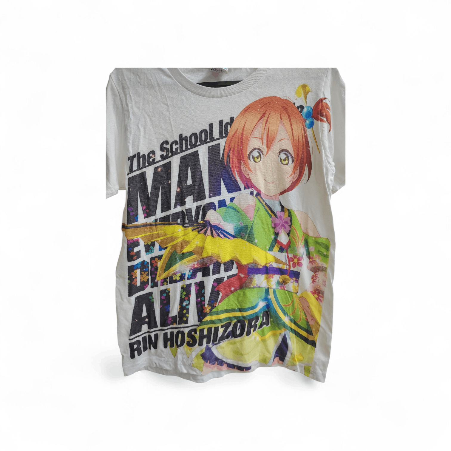 Anime The School Idol Movie Rin Hoshizora Overprint T-shirt Size US M / EU 48-50 / 2 - 2 Thumbnail