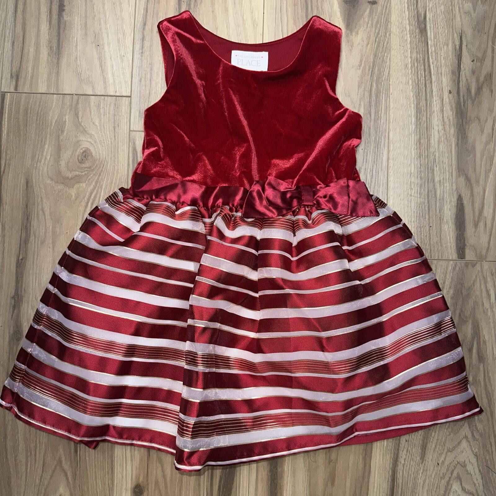 Other The Children's Place Red/Red And White Stripe Dress Bow 4T Size ONE SIZE - 1 Thumbnail