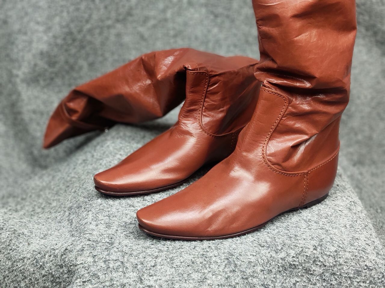 Bottega Veneta Rare Bottega Veneta High Riding Brown leather Light Boots Size US 6 / IT 36 - 13 Thumbnail