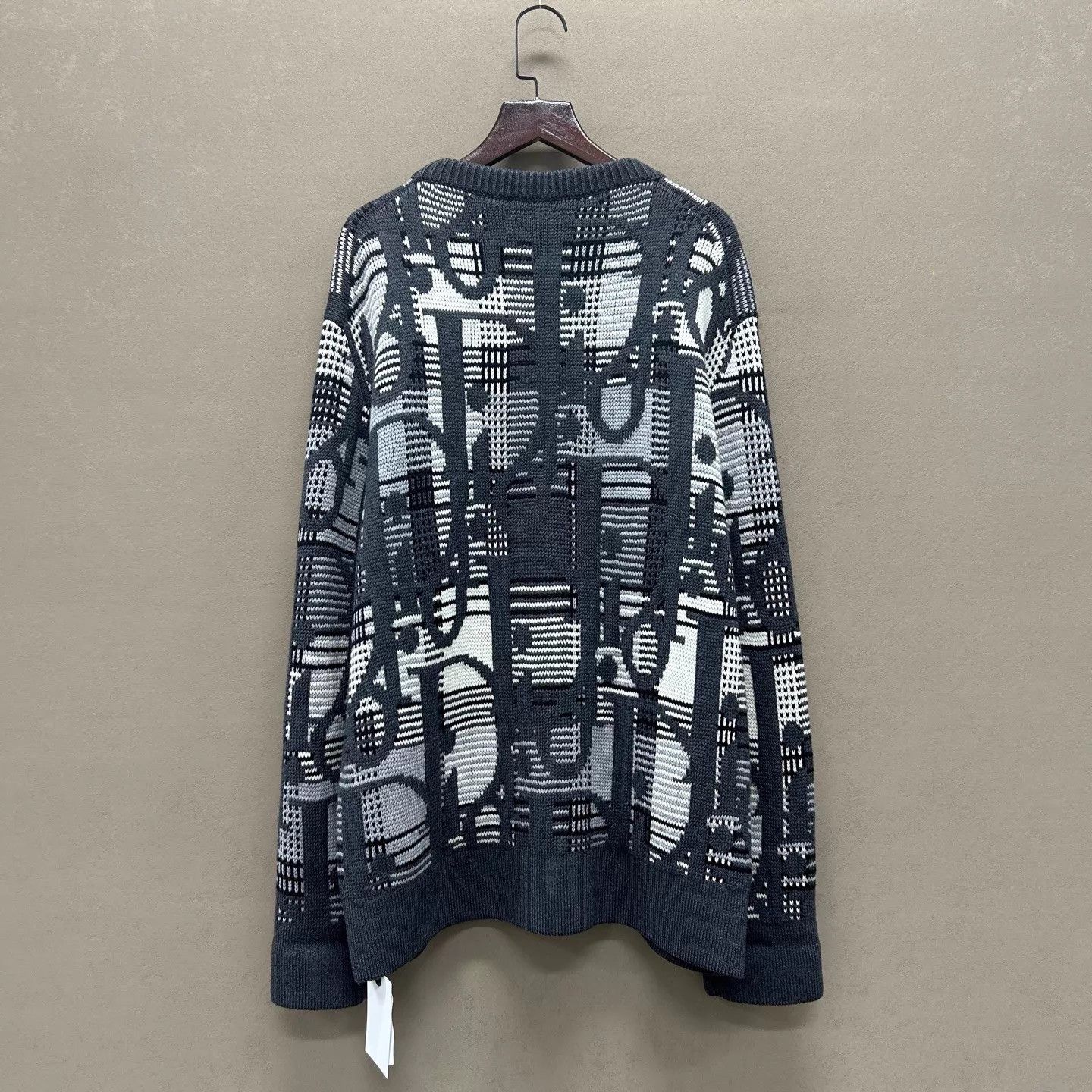 Dior Dior NWT Oblique Jacquard Oversized Crewneck Sweater S Size US S / EU 44-46 / 1 - 2 Thumbnail
