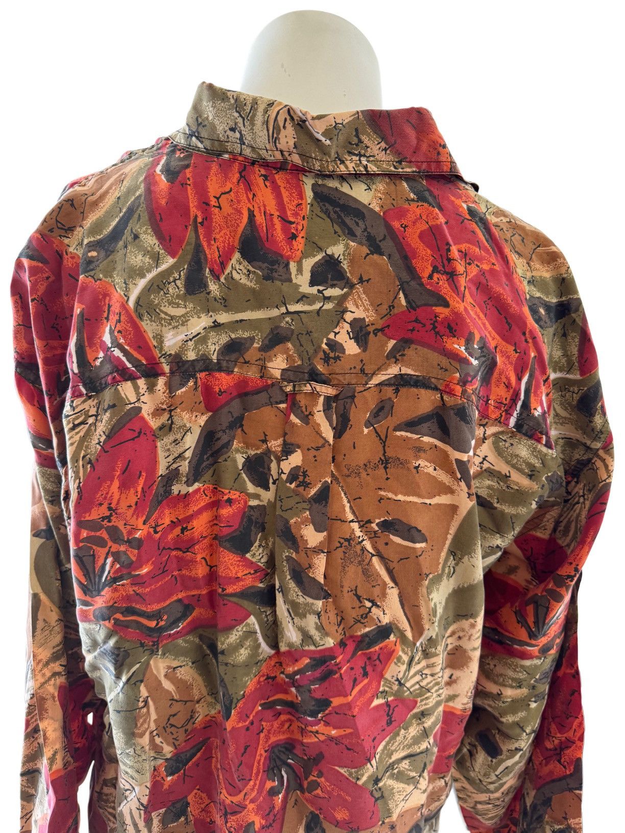 Vintage Pro Vision women’s M red lily vintage floral button up 90s Size M / US 6-8 / IT 42-44 - 2 Thumbnail