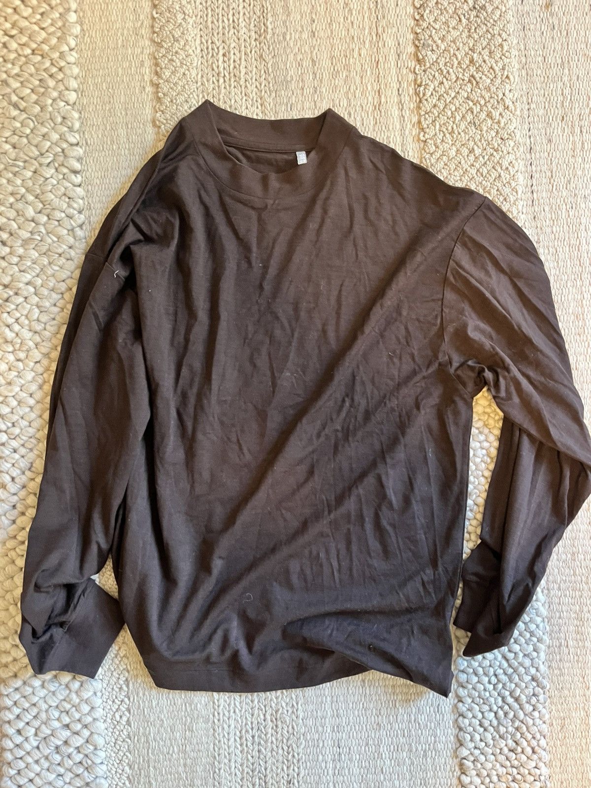 Kaptain Sunshine KAPTAIN SUNSHINE Super Soft Merino Tenjiku L/S Tee - Brown Size US L / EU 52-54 / 3 - 1 Thumbnail