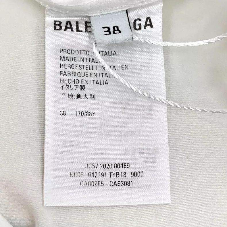 Other Balenciaga size 38 White logo monogrammed cotton lapel sin Size US S / EU 44-46 / 1 - 7 Thumbnail