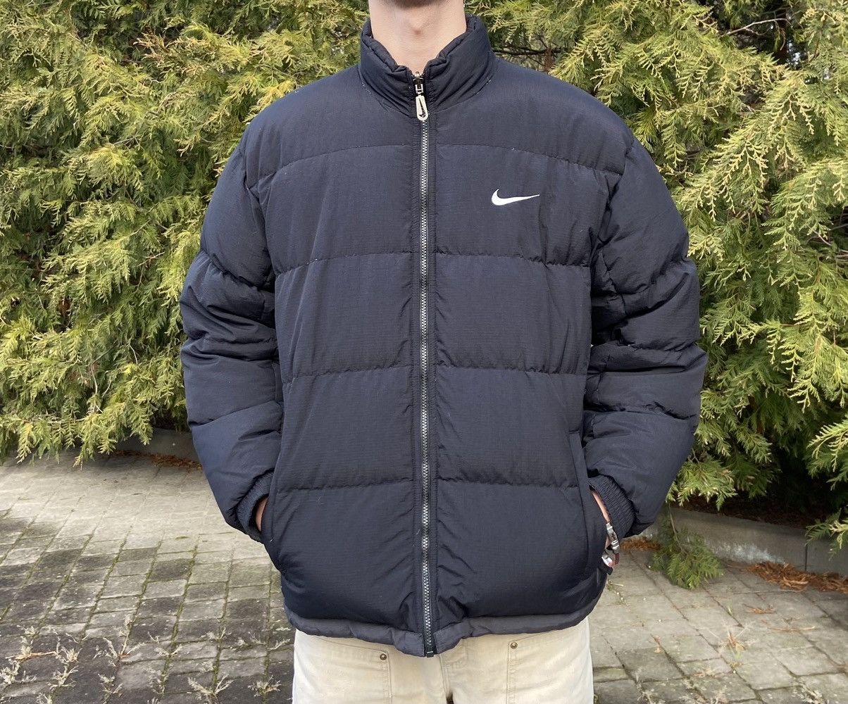 Vintage 🟤 VintageNike Down puffer jacket 90s reversible🟤 Size US L / EU 52-54 / 3 - 4 Thumbnail