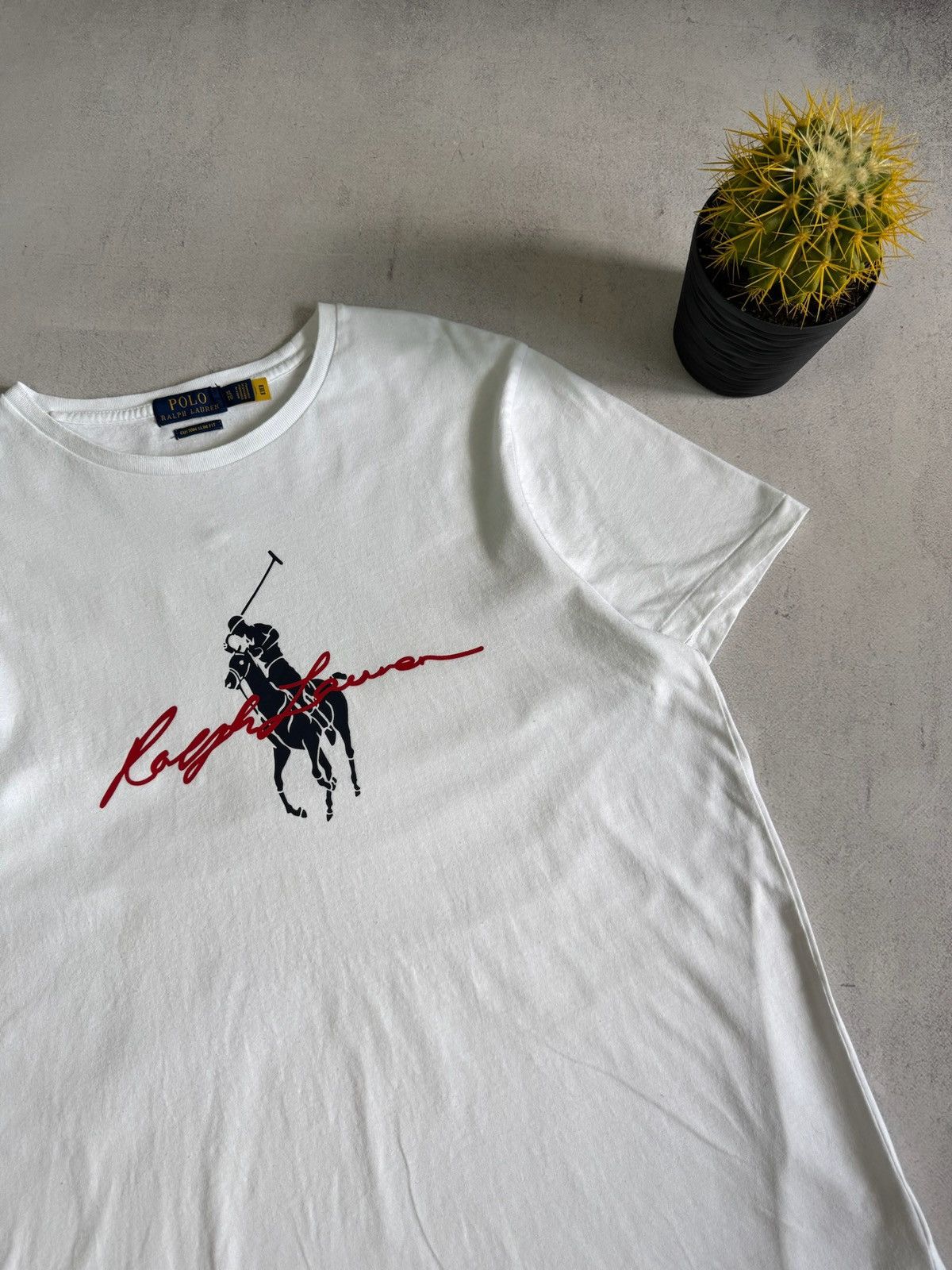 Polo Ralph Lauren Polo Ralph Lauren T Shirt Tee Big Logo White Mens XL Size Size US XL / EU 56 / 4 - 3 Thumbnail