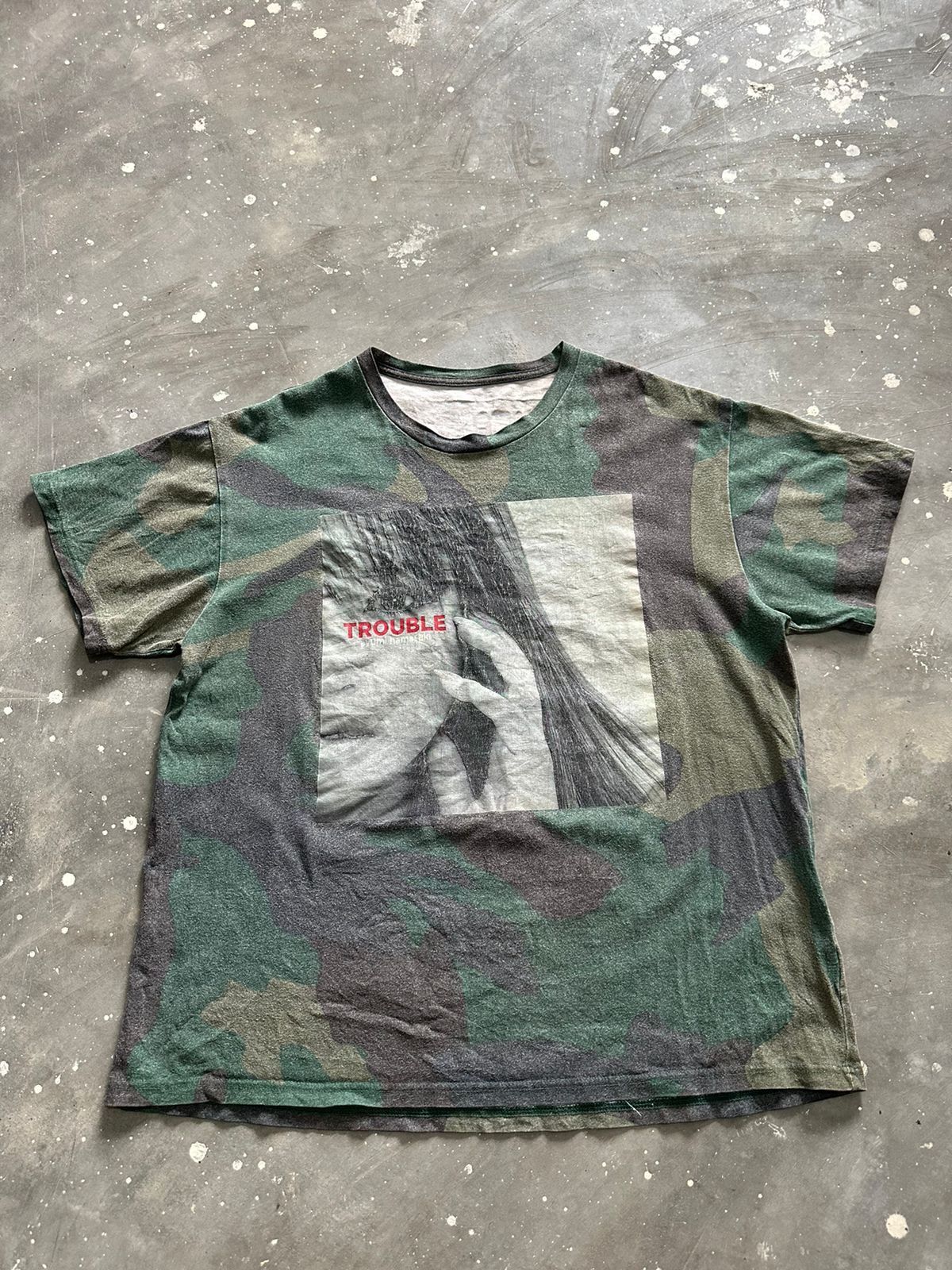 image of Ayumi Hamasaki Trouble Tour Camo Tshirt, Men's (Size Medium)