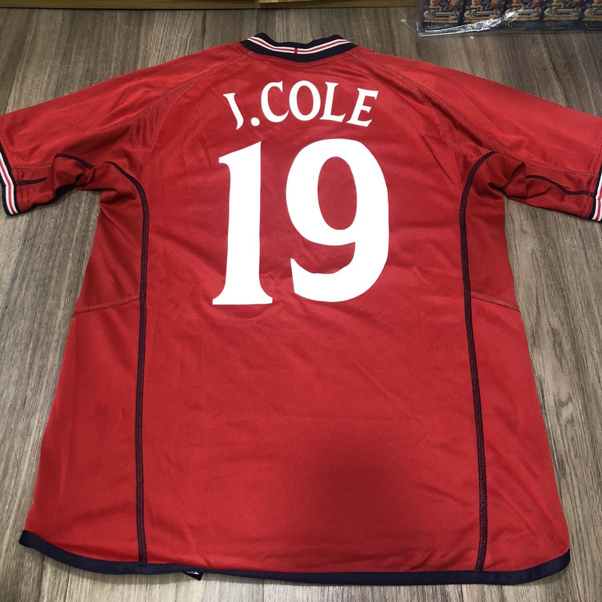 Umbro England World Cup 2002 away #19 J.Cole Size US M / EU 48-50 / 2 - 2 Thumbnail