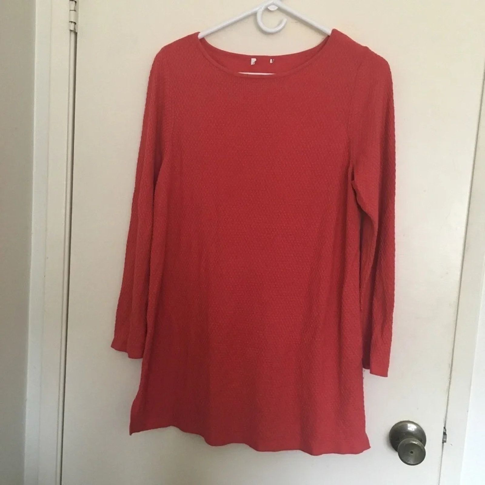 J. Jill J Jill waffle knit long sleeve tunic sweater, size Medium. Size M / US 6-8 / IT 42-44 - 2 Thumbnail