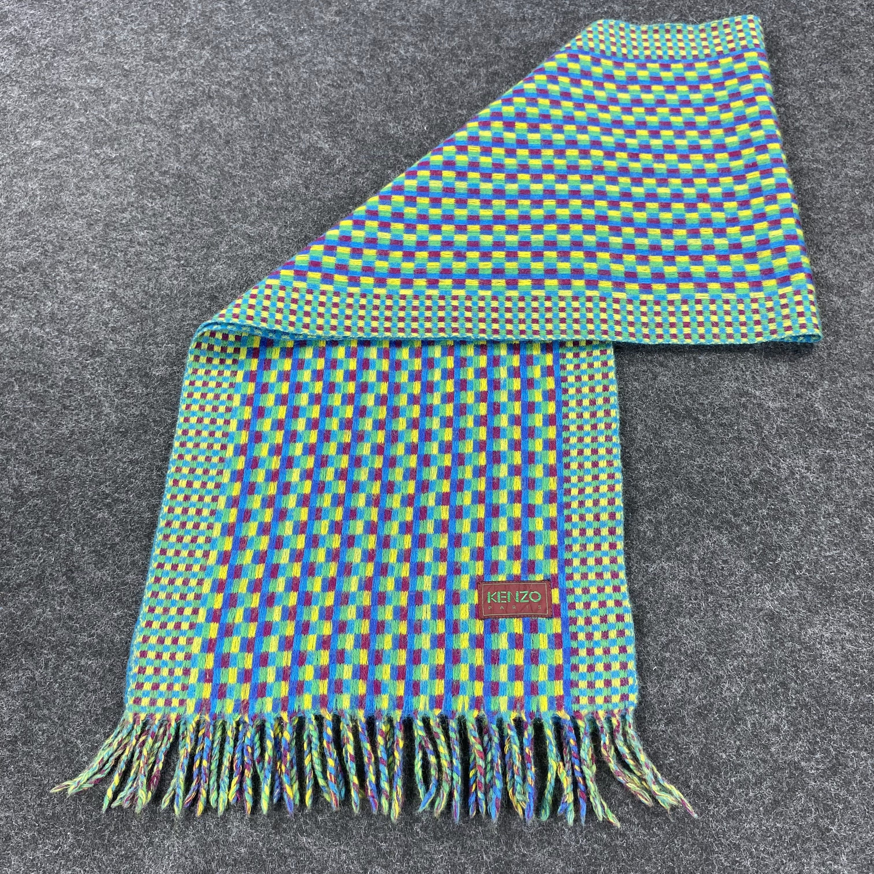 Kenzo × Vintage GF10276 Kenzo Scarf Neck Wear Muffler Size ONE SIZE - 5 Thumbnail