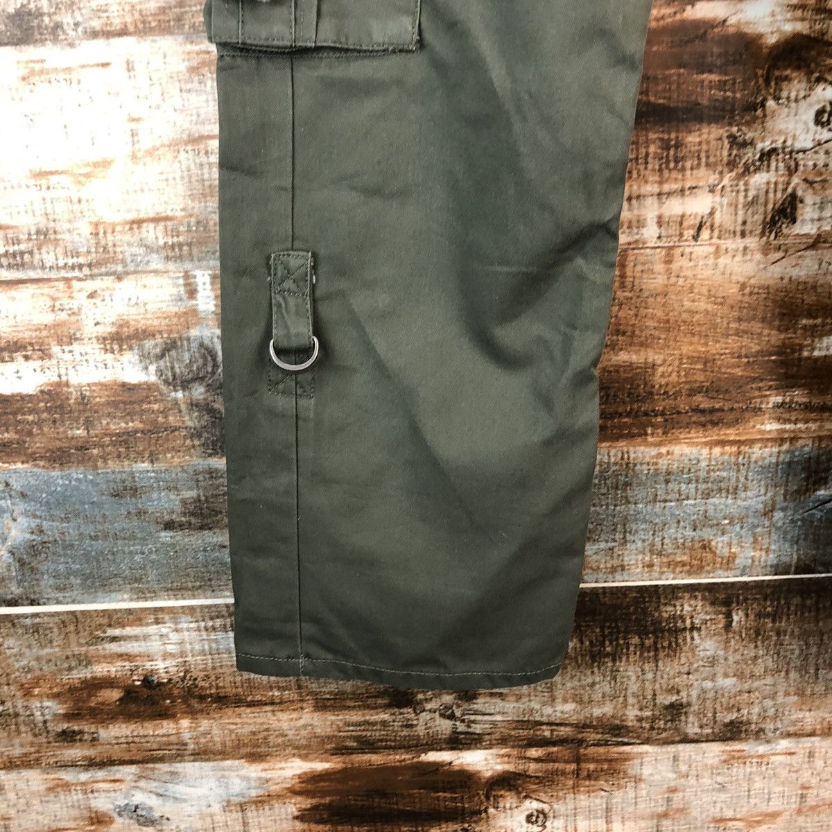 Japanese Brand DL Double Focus Green utility Cargo Multipocket Pants #A2544 Size US 29 - 11 Thumbnail