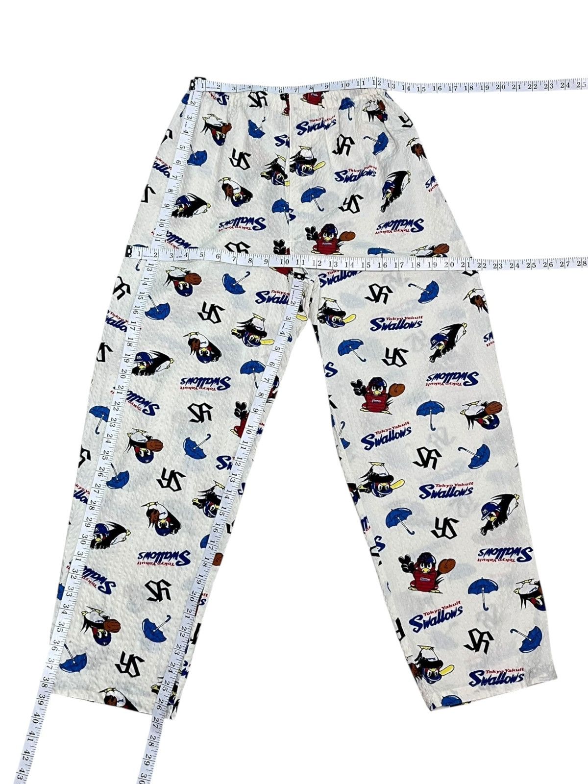 MLB Rare Tokyo Yakult Swallows All Over Print Pajama Set Unisex Size US M / EU 48-50 / 2 - 13 Thumbnail