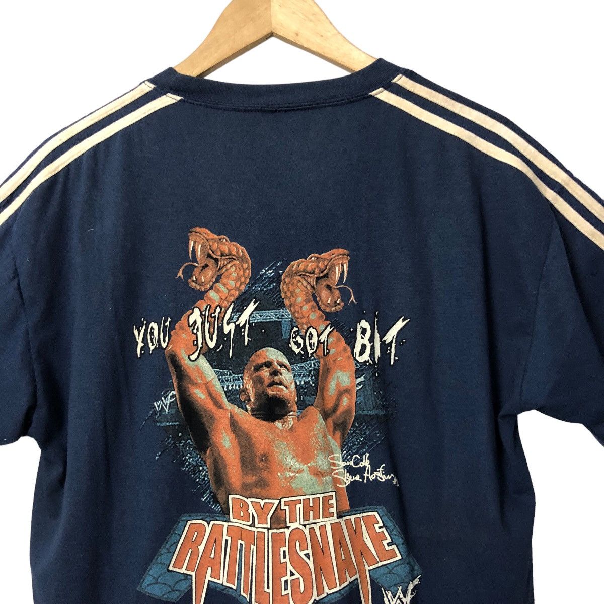 WWF Vintage WWF Stone Cold Steve Austin Big Print Crewneck Tee Size US L / EU 52-54 / 3 - 10 Thumbnail