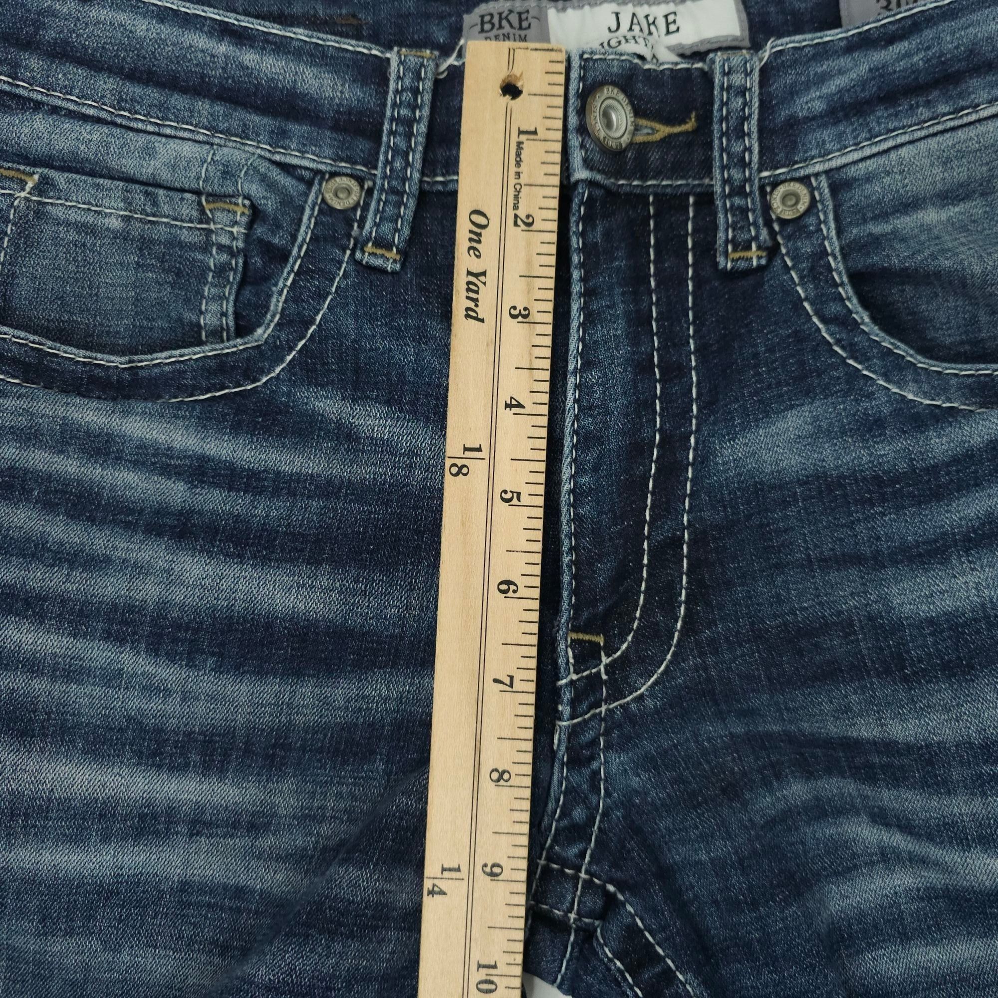 BKE BKE Jake Straight Leg Jean Mens Size 30Sx28.5" Stretch 5 Poc Size US 30 / EU 46 - 4 Thumbnail