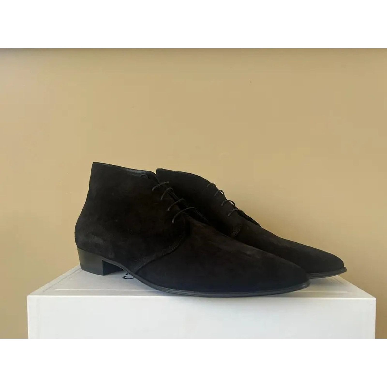 Celine o1rshd1 Q:2 / Desert 30 Boots in Suede in Black 44 Size US 11 / EU 44 - 10 Thumbnail