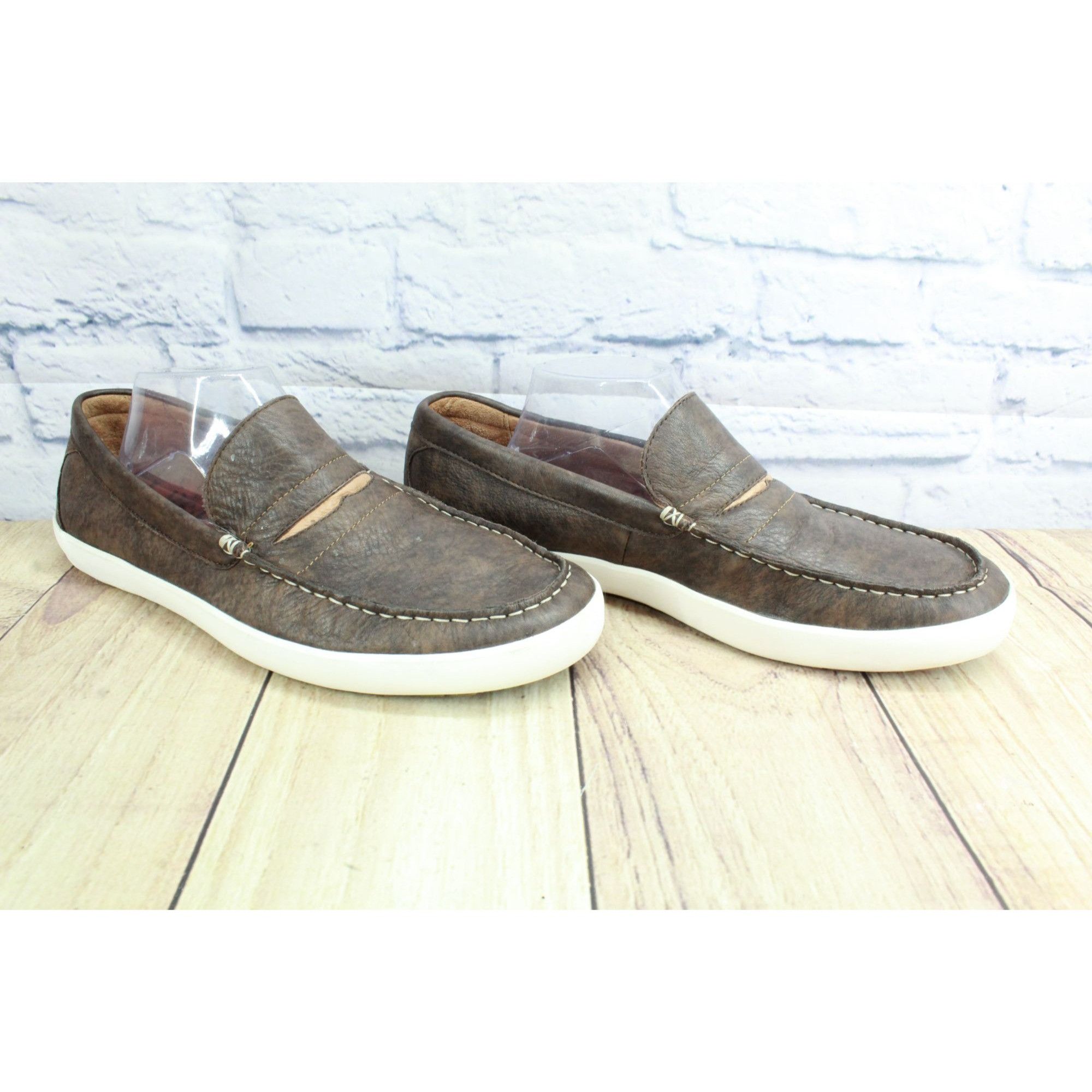 L.L. Bean LL Bean Men's Brown Leather Mountainville Penny Loafers Size US 11.5 / EU 44-45 - 3 Thumbnail